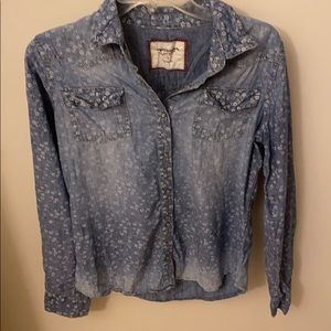 Jean floral shirt